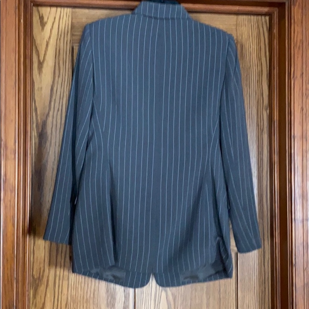 Gray Pinstripe Jacket - image 2